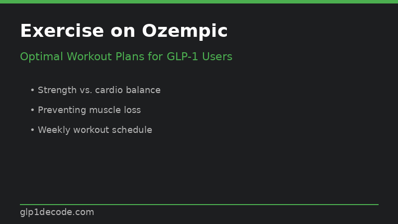 Guia de exercícios com Ozempic — halteres e caneta Ozempic