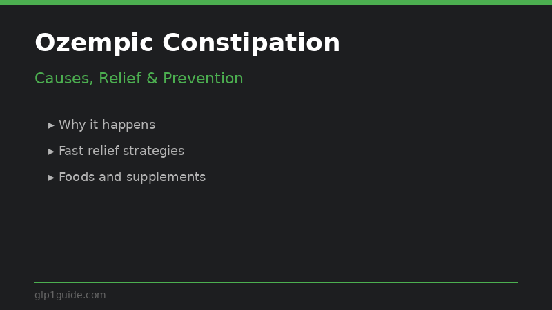 Guia de alívio da constipação com Ozempic - ilustração de saúde digestiva