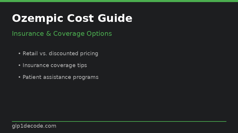 Ozempic cost guide - dollar signs and prescription pen